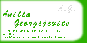 anilla georgijevits business card